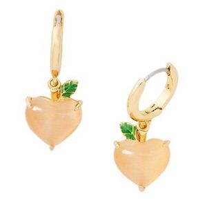 KATE SPADE • Fruit Salad Peach Huggies Earrings